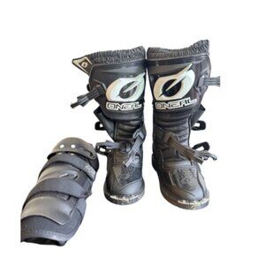 O’Neal Rider Youth Motocross Boots + Fox Knee Guard Set